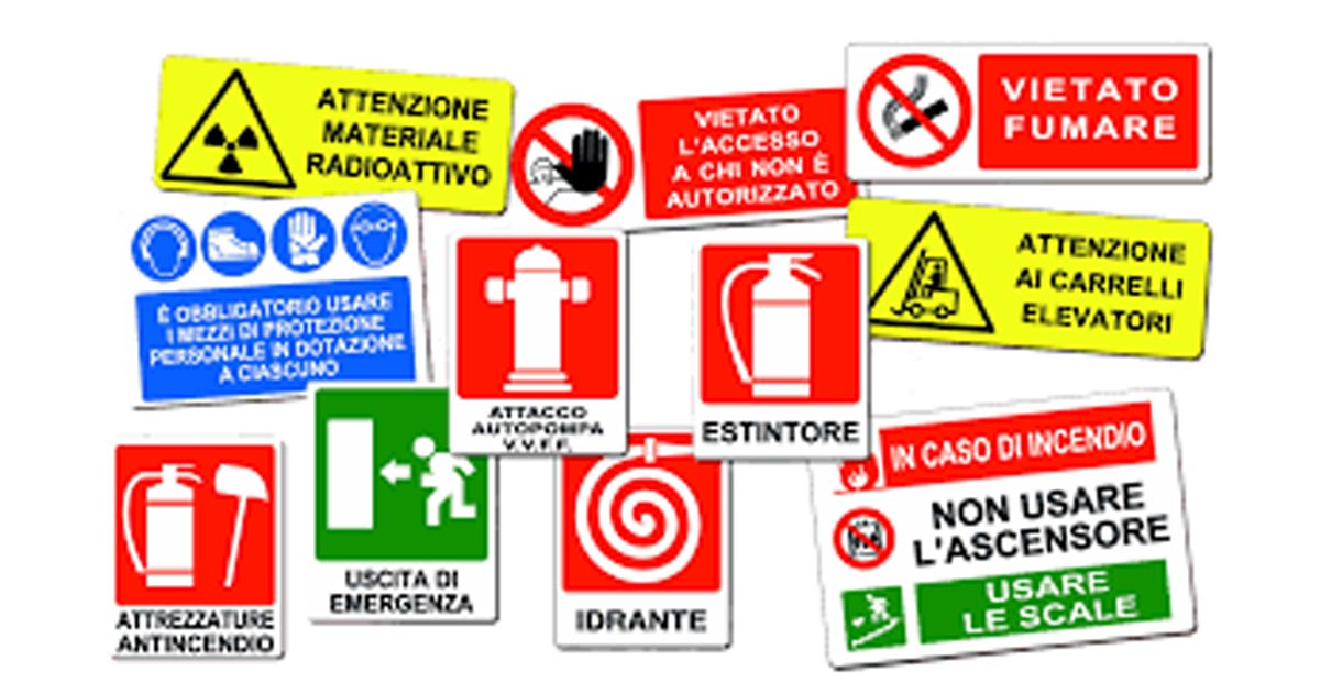 Segnaletica e procedure sicurezza